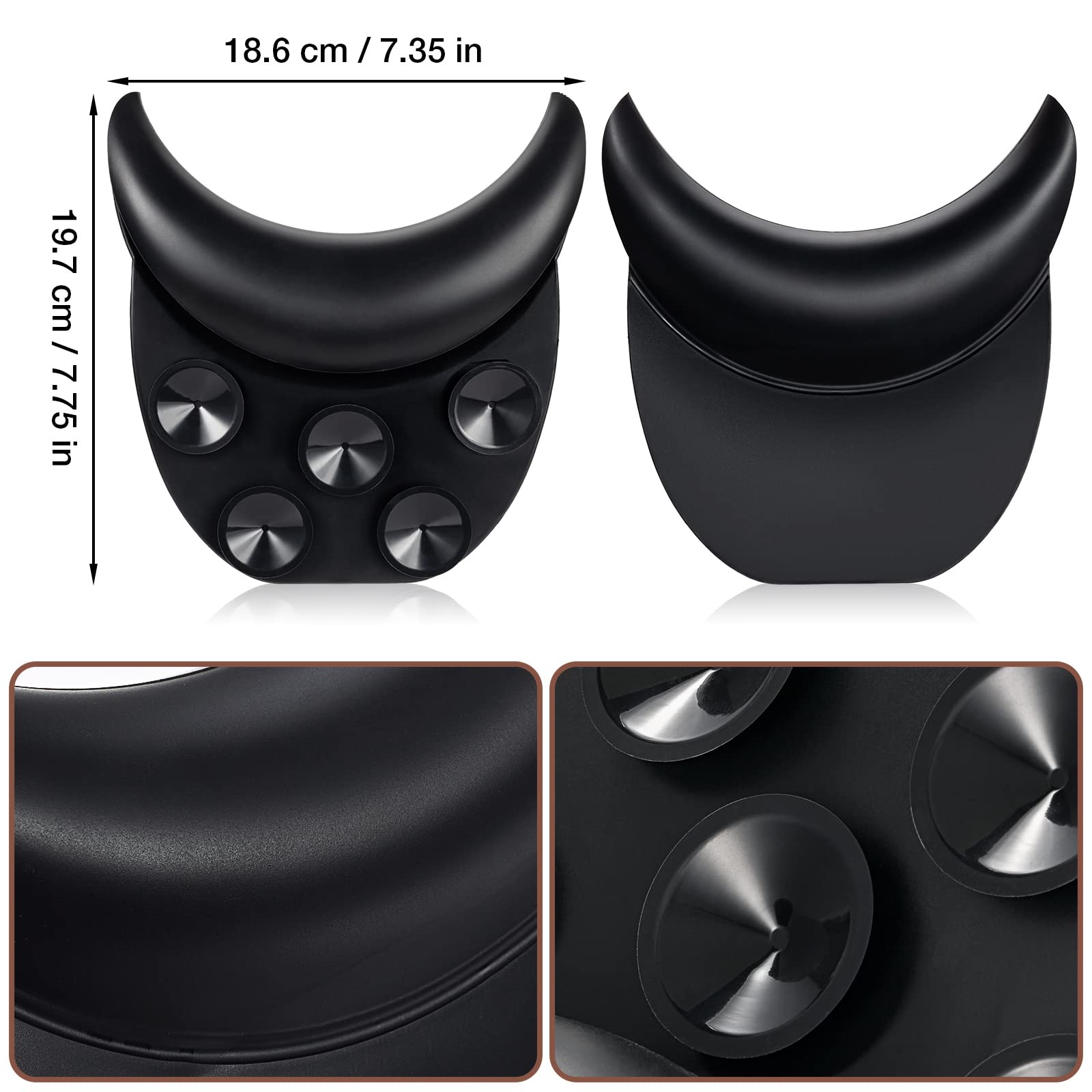 Noverlife Salon Neck Rest Cushion with Suction Cups – Non-Slip Silicone Neck Pillow