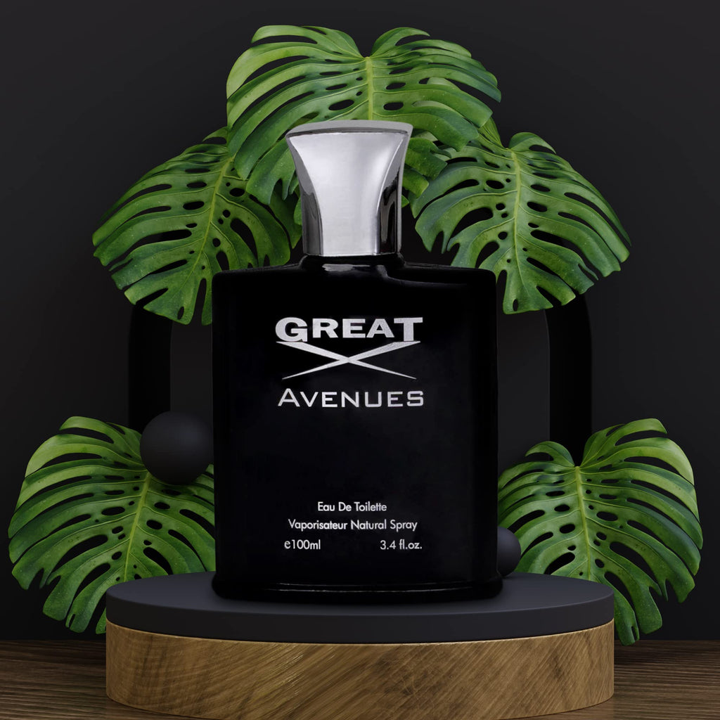 NovoGlow Great Avenues for Men – 100ml EDP Spray | Long-Lasting Woody, Fruity & Smoky Scent