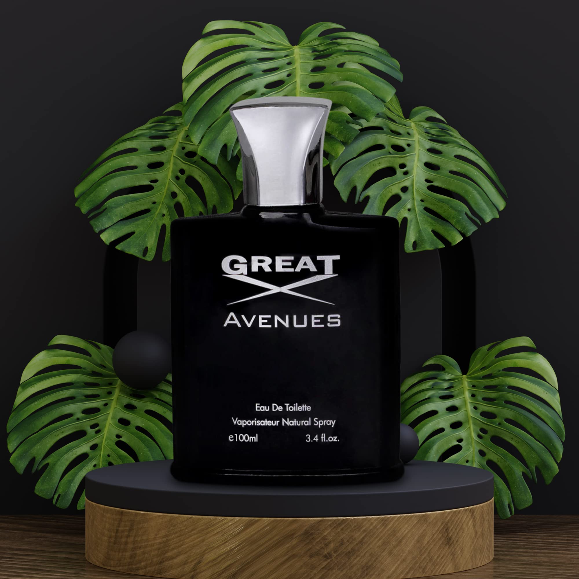 NovoGlow Great Avenues for Men – 100ml EDP Spray | Long-Lasting Woody, Fruity & Smoky Scent