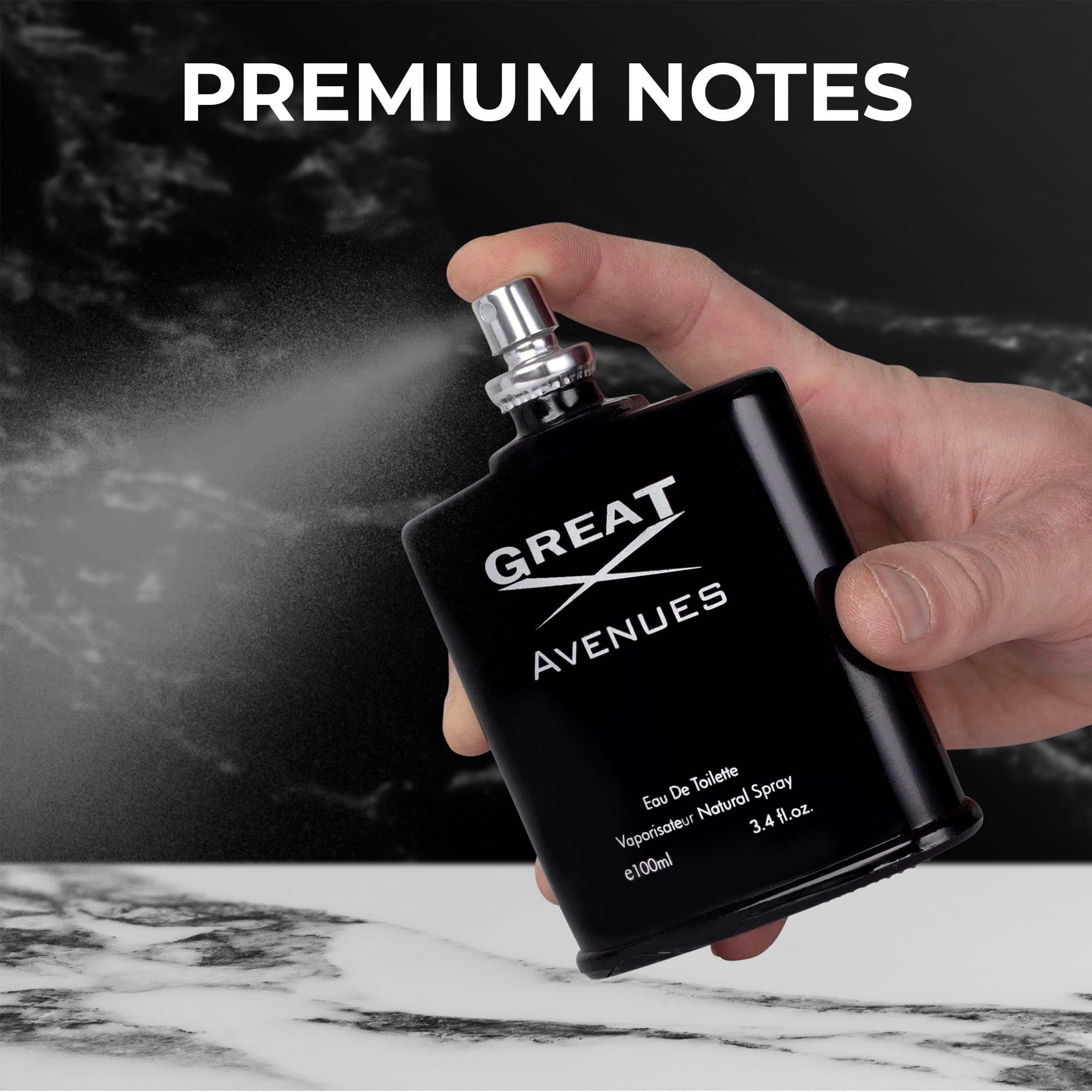 NovoGlow Great Avenues for Men – 100ml EDP Spray | Long-Lasting Woody, Fruity & Smoky Scent