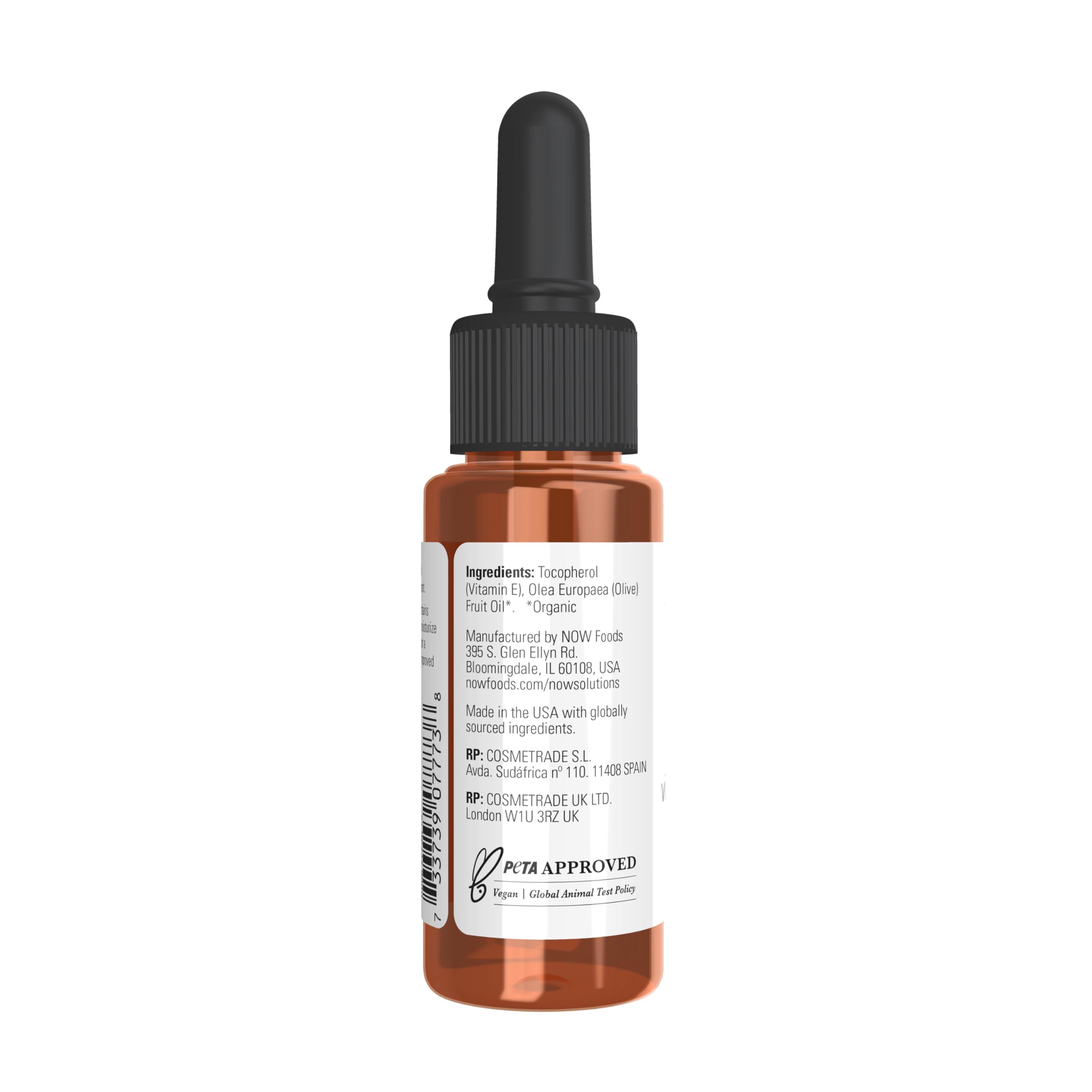 NOW Foods Solutions E-Oil 23,000 IU - Natural Skin Rejuvenation & Moisturizer (1 oz)