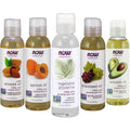 NOW Foods Solutions 5-Pack Carrier Oil Gift Set – Almond, Grapeseed, Avocado, Apricot, Vegetable Glycerine Oils (4 oz each)