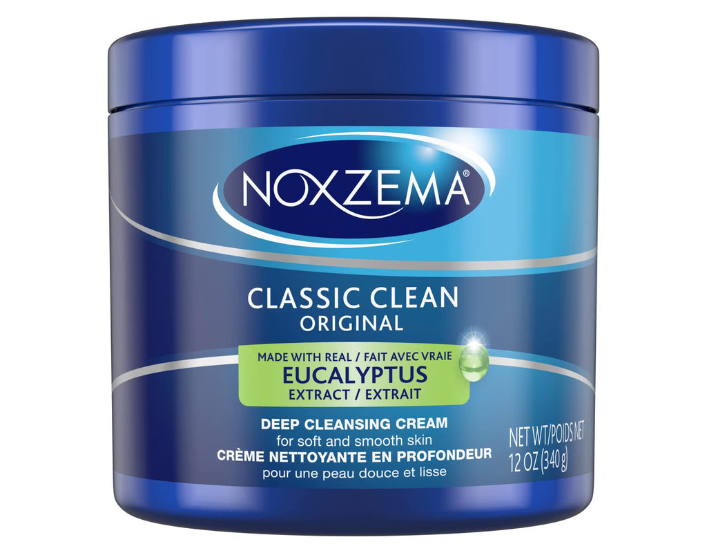 Noxzema Classic Clean Original Deep Cleansing Cream – 12oz Jar (6 Pack) by Noxzema