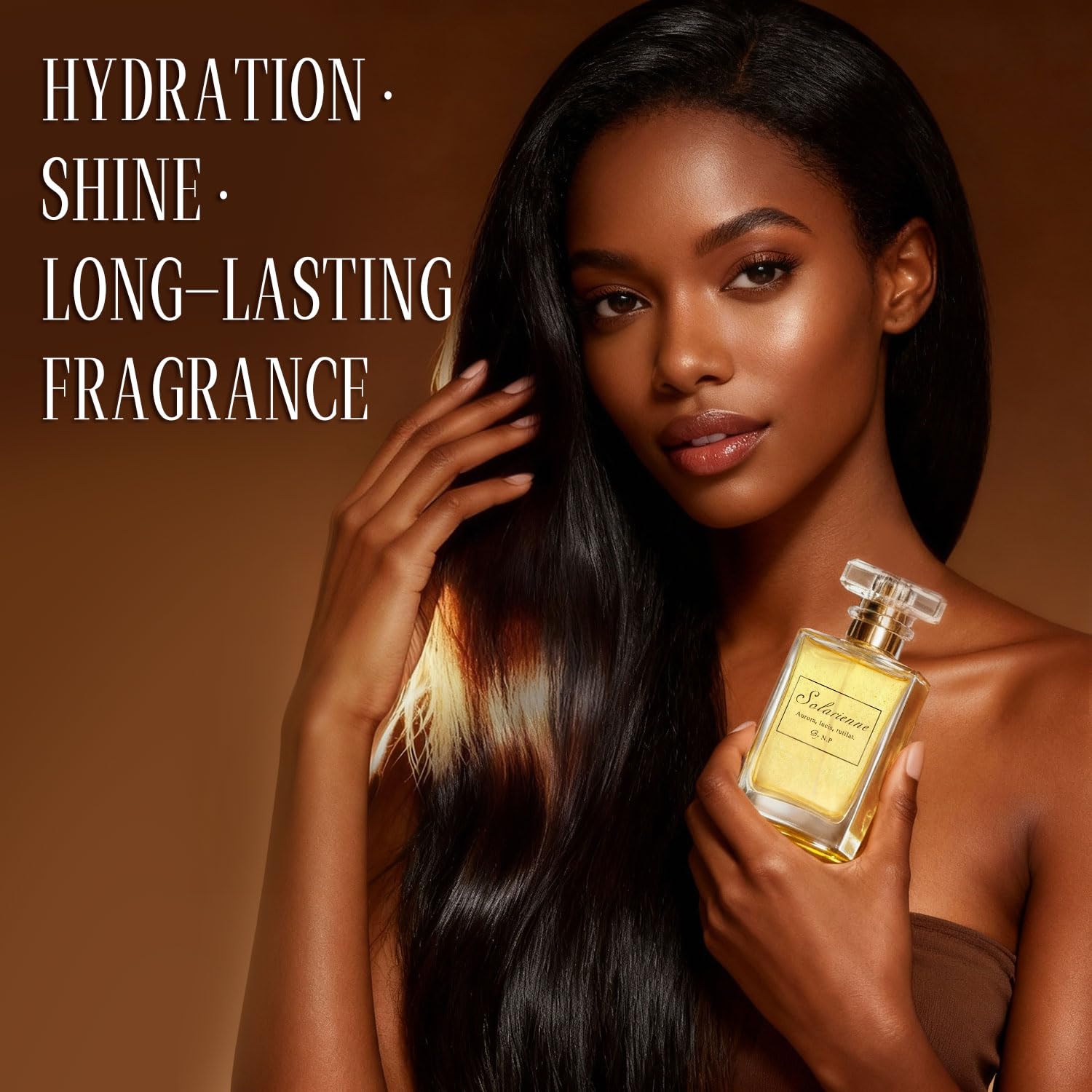 NP NATURES PHILOSOPHY Hair Perfume — Leave-In Serum & Shine Spray, Anti-Frizz, 50ml (Solarienne)