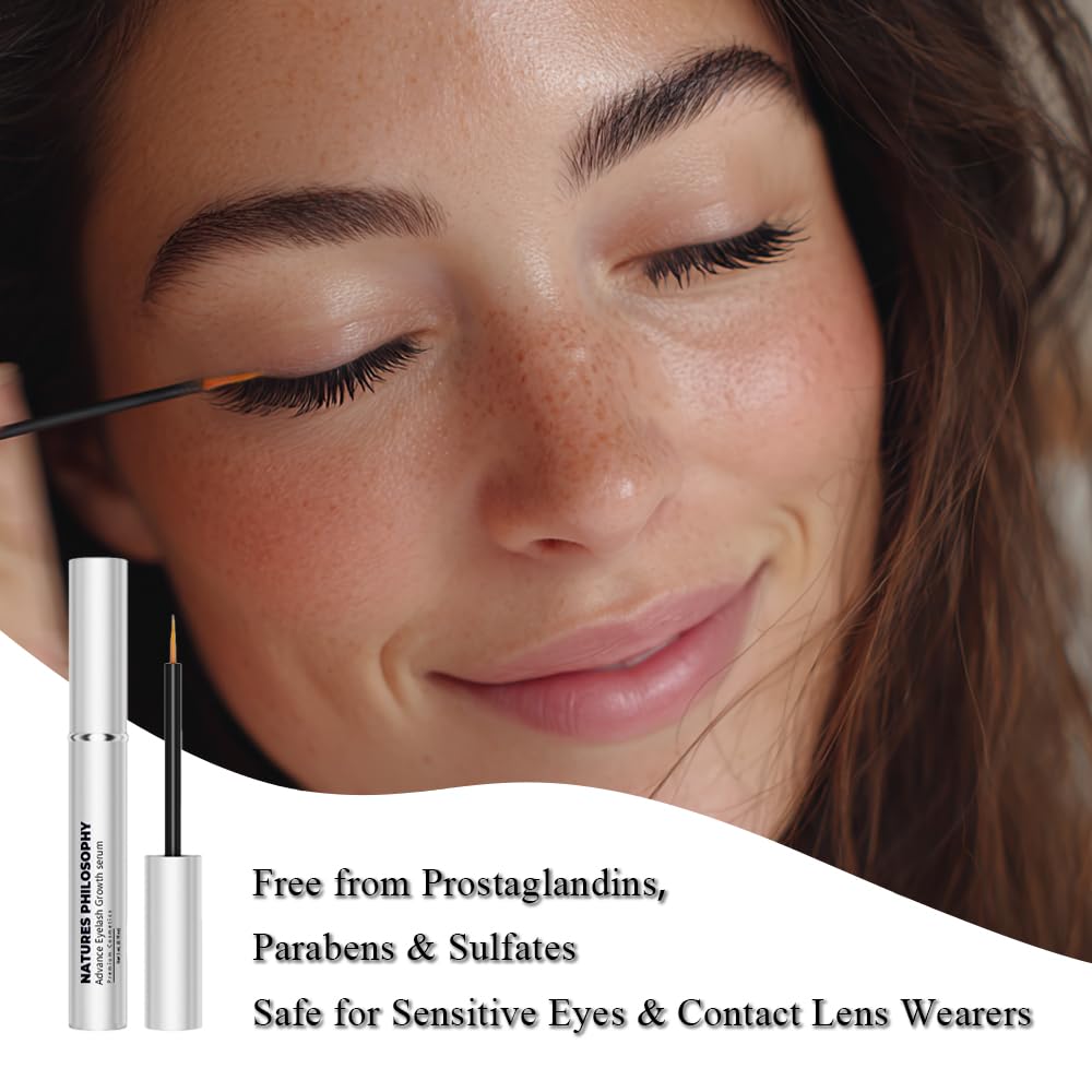 NP NATURES PHILOSOPHY Eyelash Growth Serum & Hair Growth Oil Set — Prostaglandin-Free, Vegan
