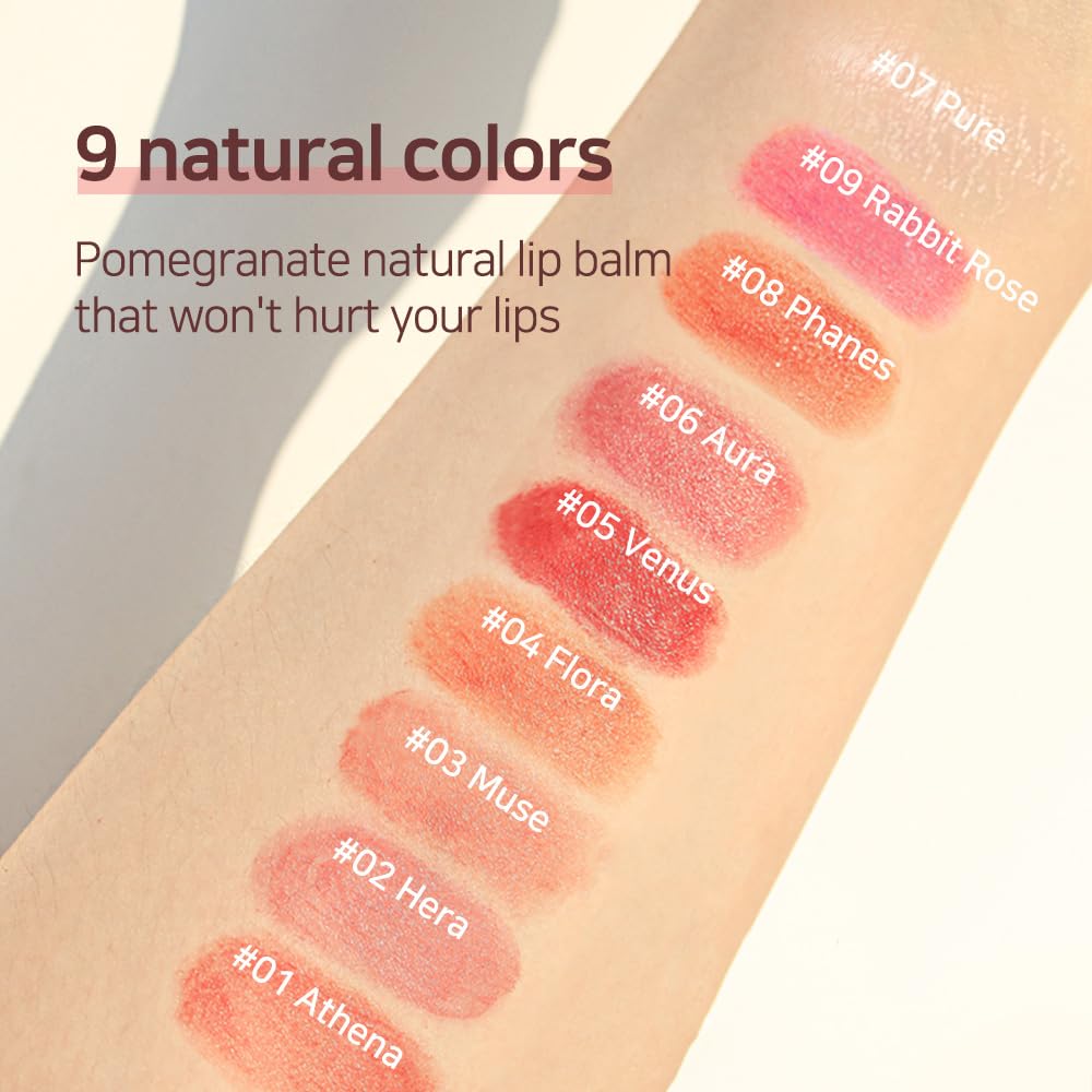 NS BEAUTY Lux Triple Lip Cure Balm Athena Red Orange – Natural Tinted Lip Care