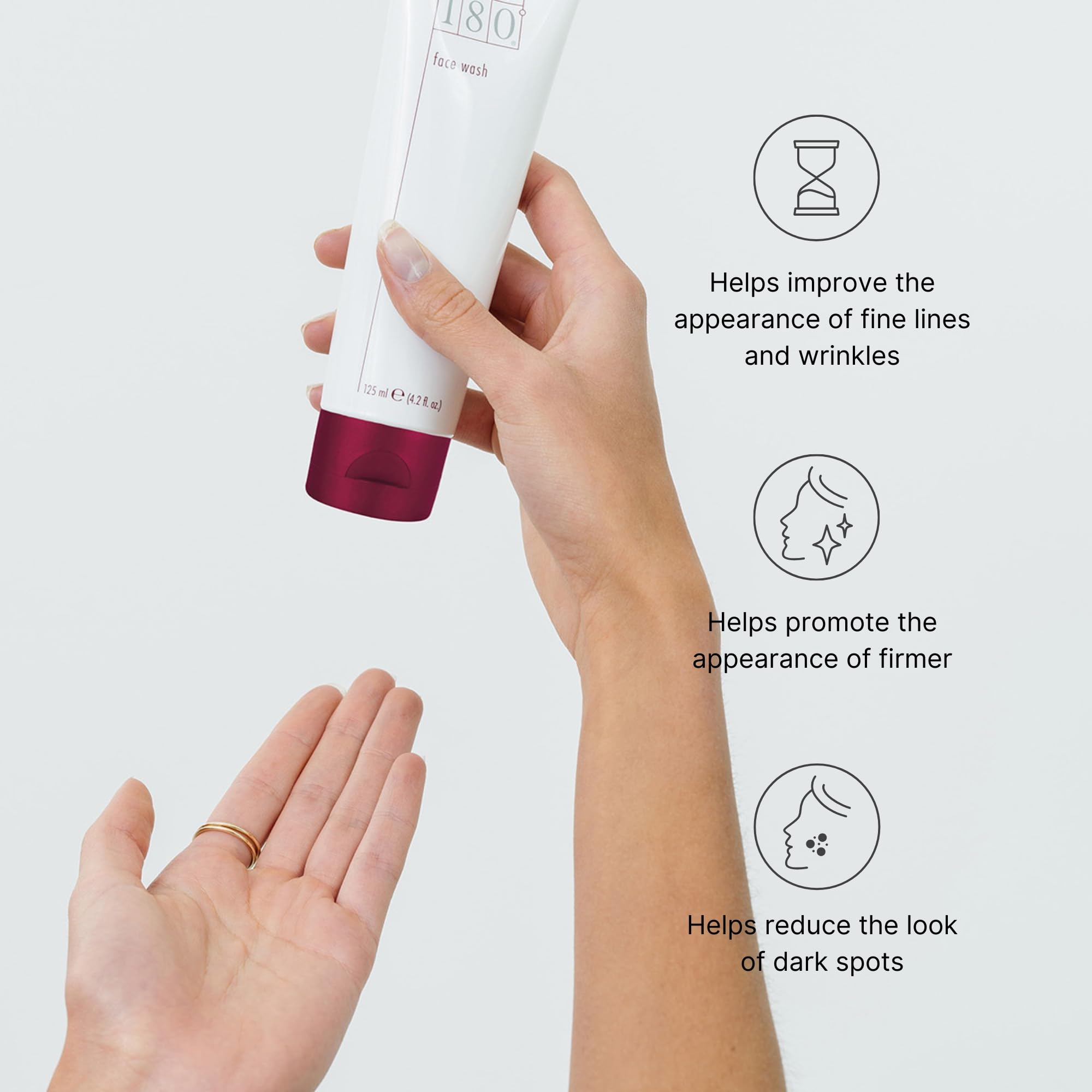 Nu Skin 180° Face Wash | Vitamin C Cleanser with Antioxidants | Hydrating Daily Cleanser – 2 Pack