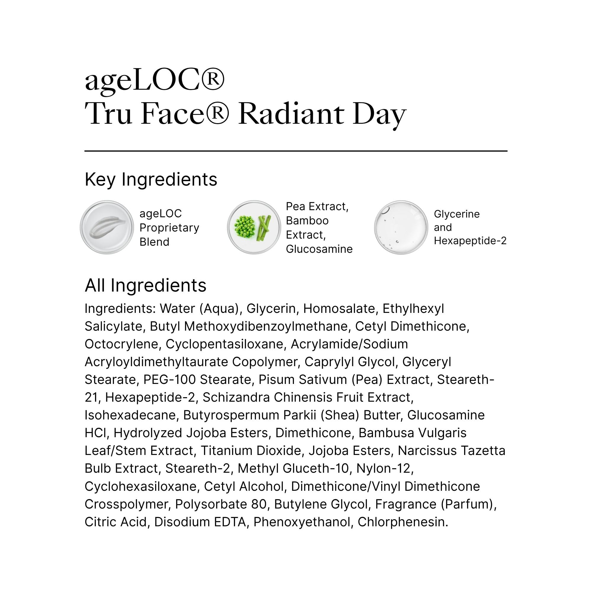 Nu Skin ageLOC Tru Face Radiant Day — Lightweight SPF 22 Moisturizer for Smoother, Youthful-Looking Skin | 1.0 fl oz
