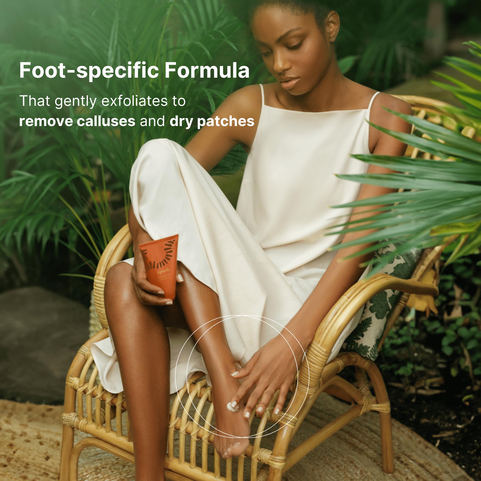 Nu Skin Epoch Sole Solution Foot Treatment | Intensive Moisturizing Cream for Dry Feet & Heels | 40% Urea | 4 oz