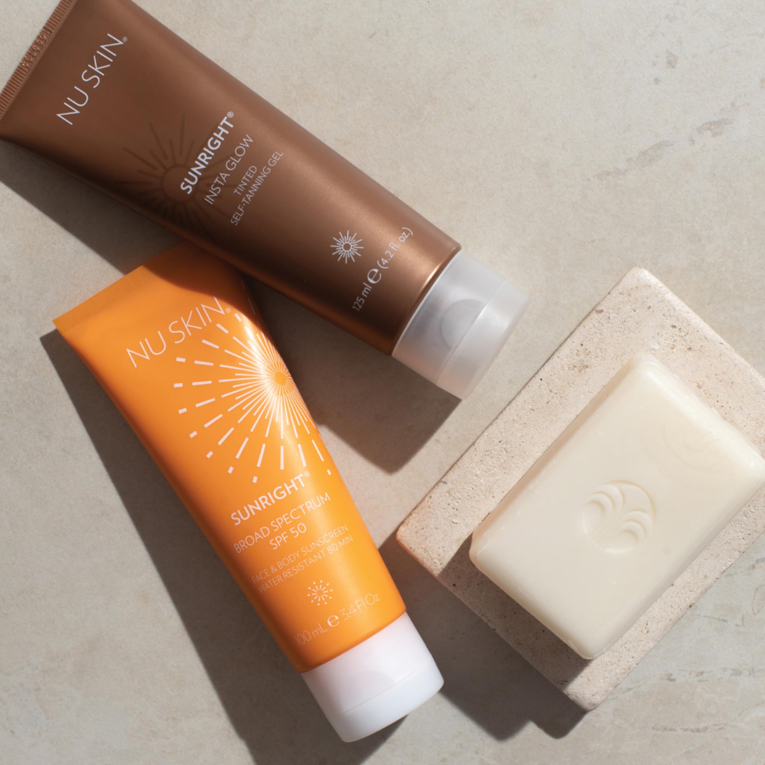 Nu Skin Sunright SPF 50 Face & Body Sunscreen | Broad-Spectrum Protection | Non-Greasy & Water-Resistant | 3.4 fl oz