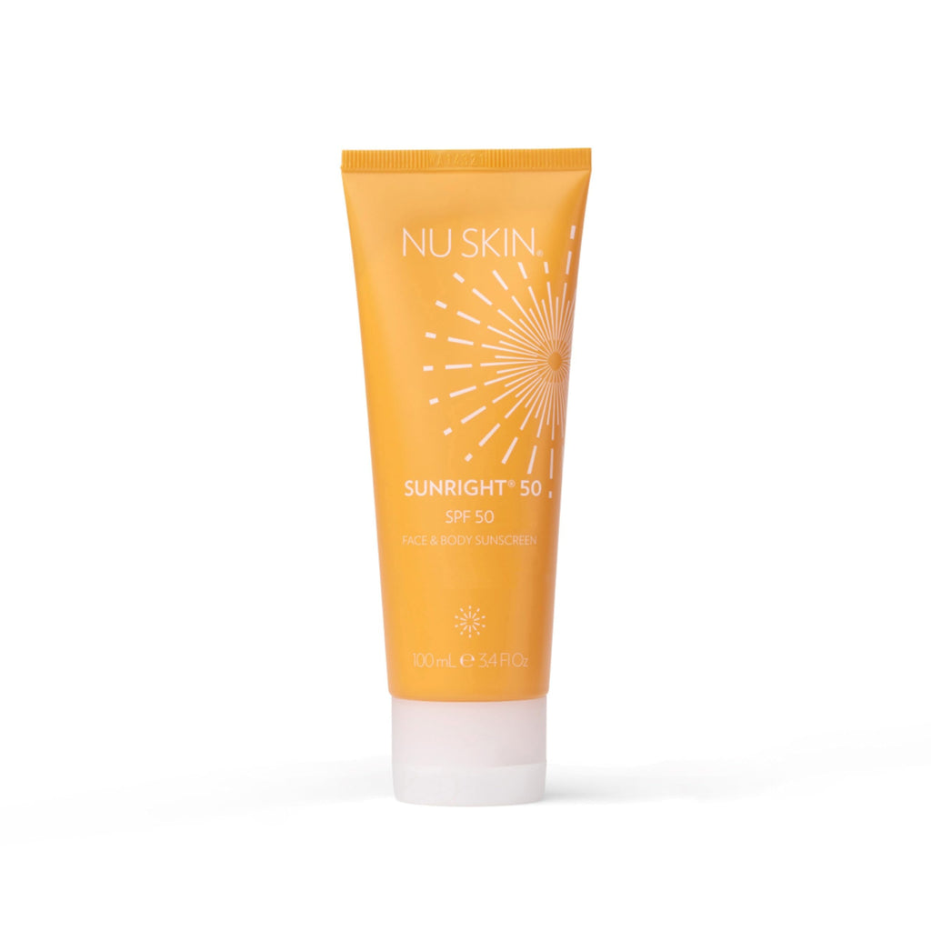 Nu Skin Sunright SPF 50 Face & Body Sunscreen | Broad-Spectrum Protection | Non-Greasy & Water-Resistant | 3.4 fl oz