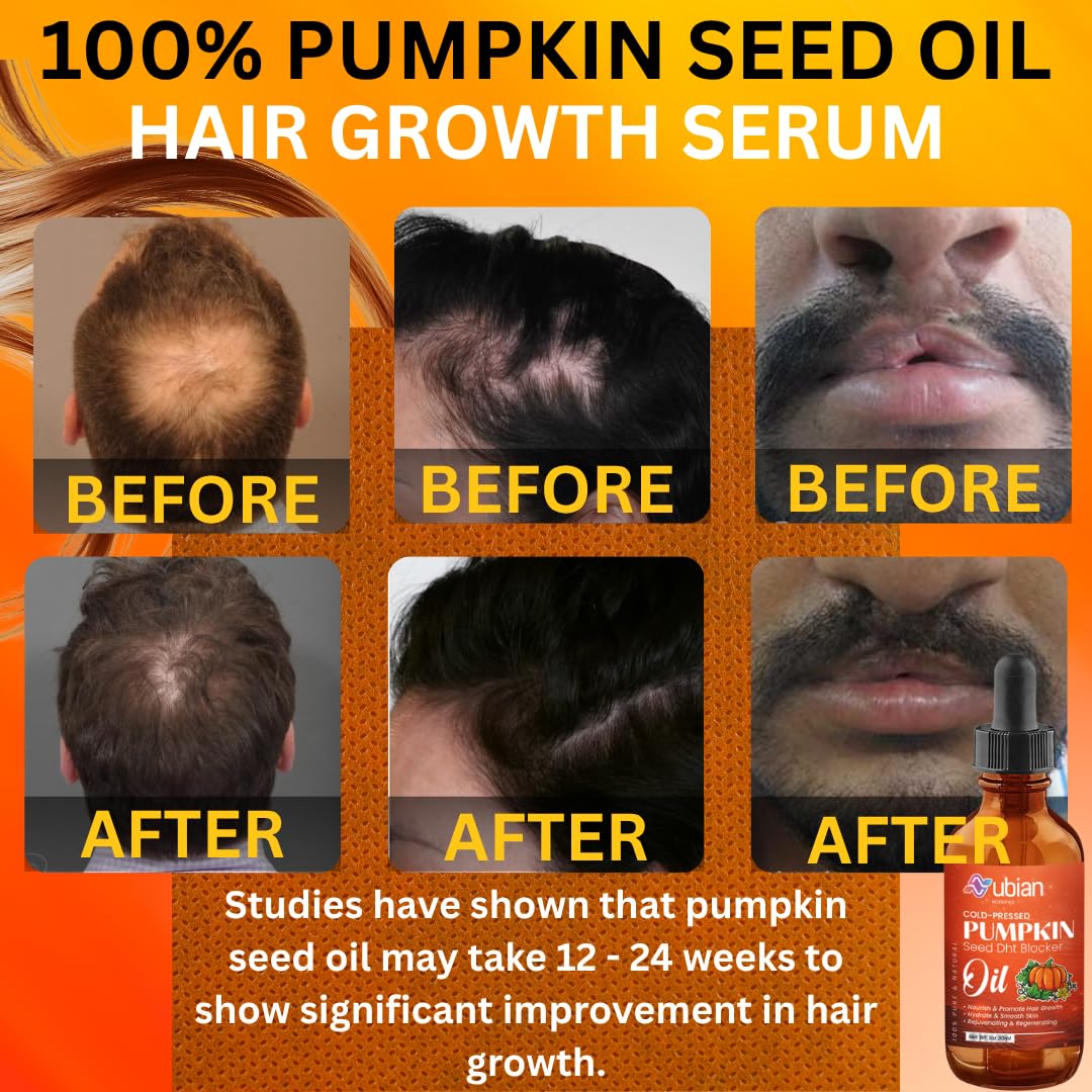 Nubian Nutrified Organic Pumpkin Seed Oil – DHT Blocker for Hair Growth