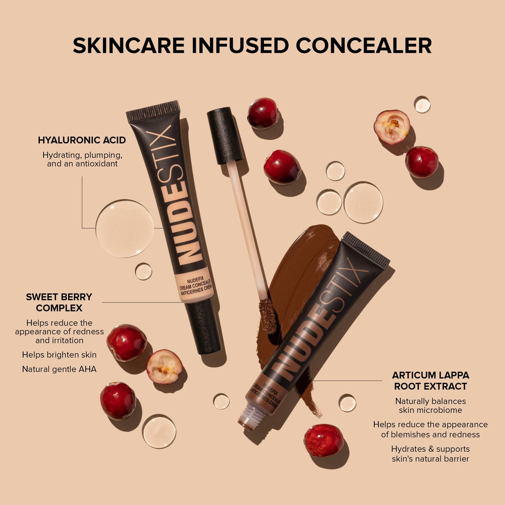Nudestix NudeFix Cream Concealer Nude 5.5 – Hydrating, Natural Finish