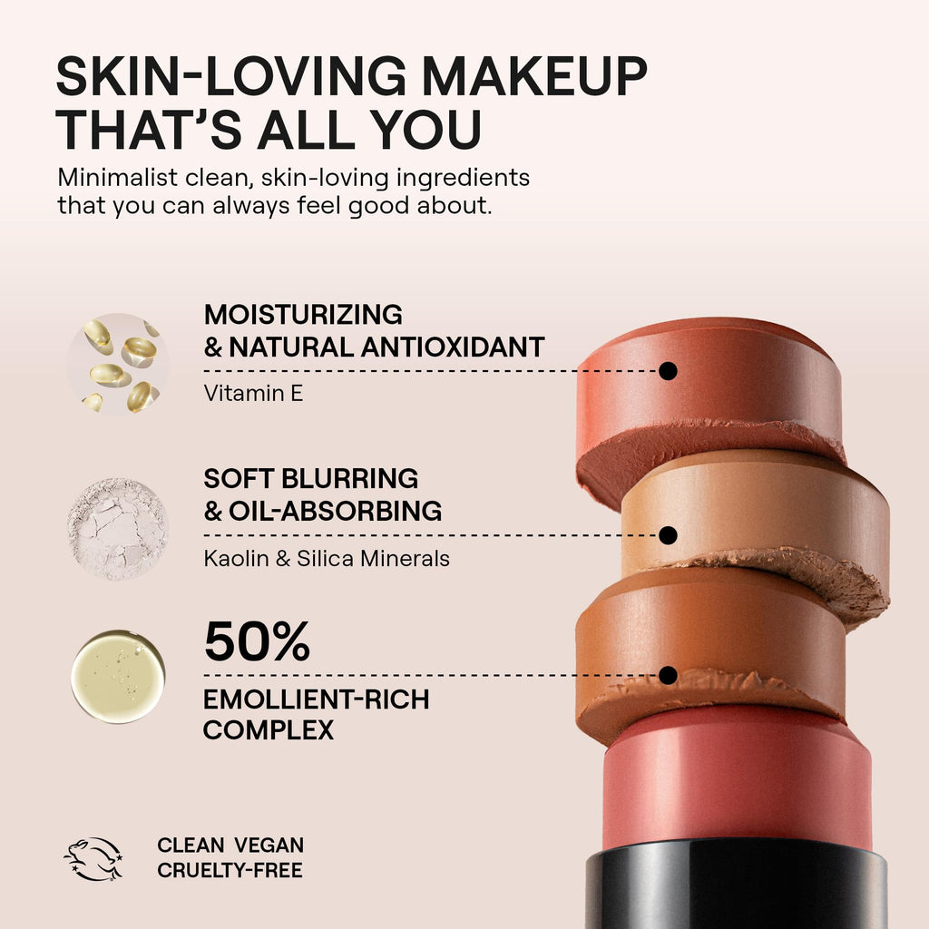 Nudestix Nudies Bronze All Over Matte Bronzer Stick – 3-in-1 Cream Bronzer for Cheeks, Eyes & Lips | Buildable Sun-Kissed Glow | Vegan, Long-Wear Makeup (Manila)