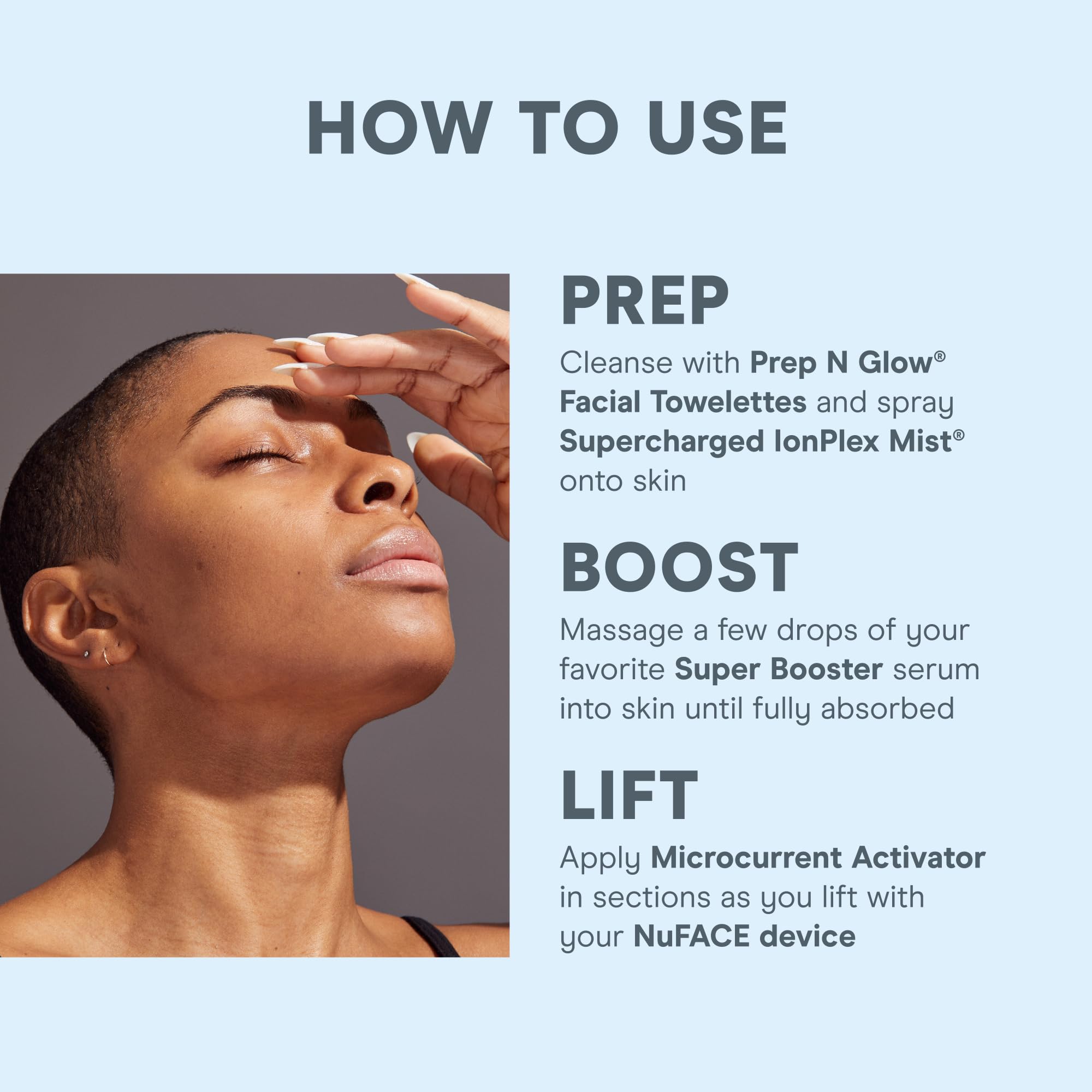 NuFACE Super Peptide Booster Face Serum – Skin Firming Peptide Serum with IonPlex for Microcurrent Results (1 oz)