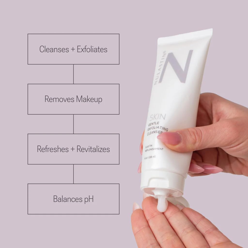 NULASTIN Gentle Exfoliating Face Wash – Sulfate-Free, Vegan, Cruelty-Free (4 oz)