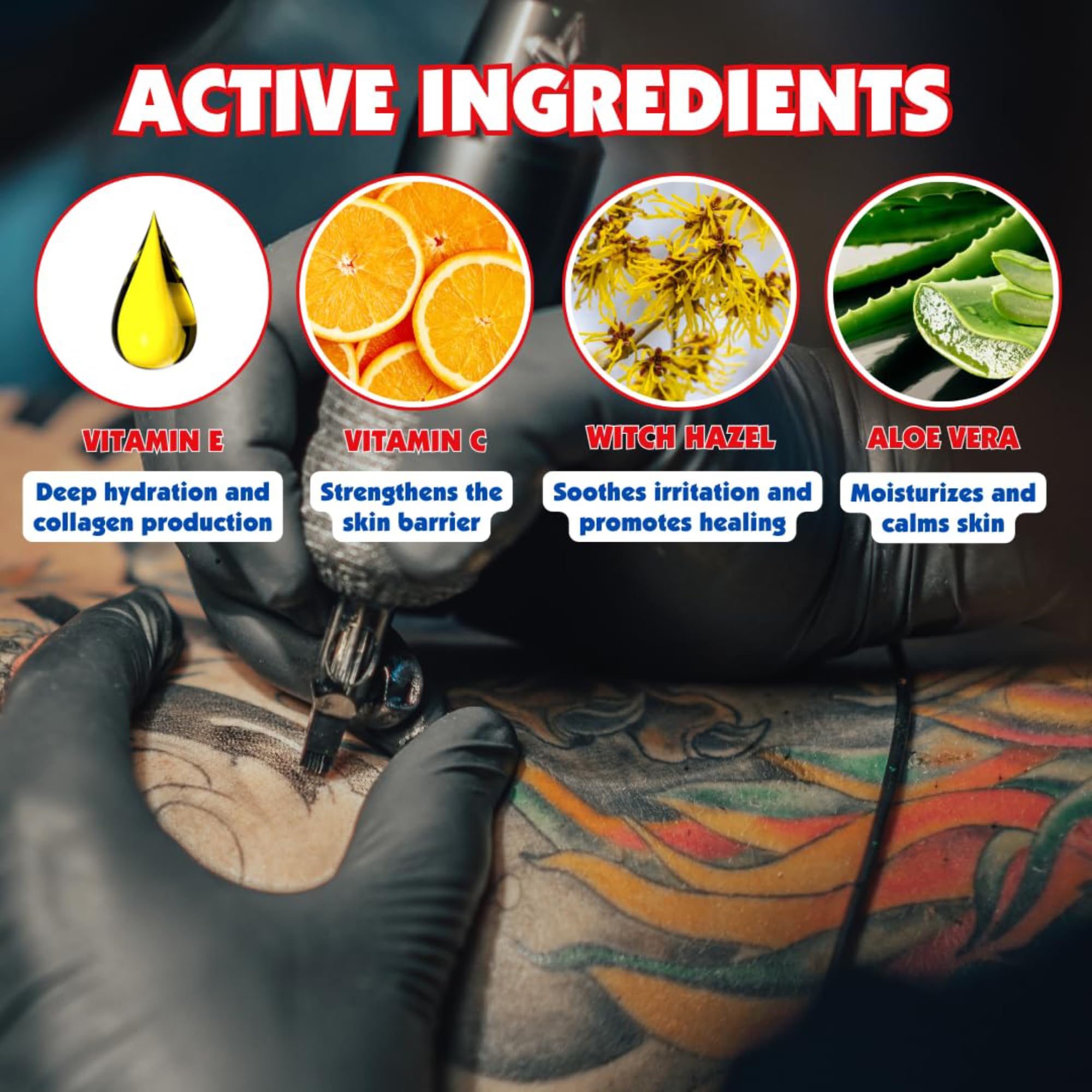 NUMBer HEALer Tattoo Aftercare Gel – Fast-Absorbing Aloe & Vitamin E Moisturizer (3oz Travel Size)