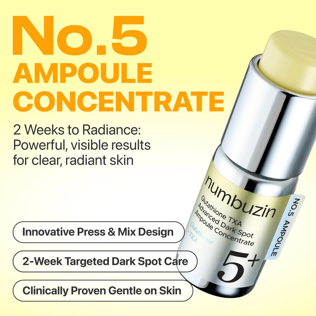 numbuzin No.5 Glutathione TXA Dark Spot Ampoule – Targeted Tone Care for Uneven Skin