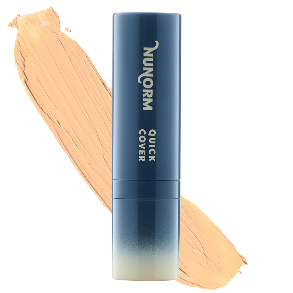NuNorm Foundation & Concealer Stick for Men – Buildable Coverage, Non-Comedogenic, 12-Beige