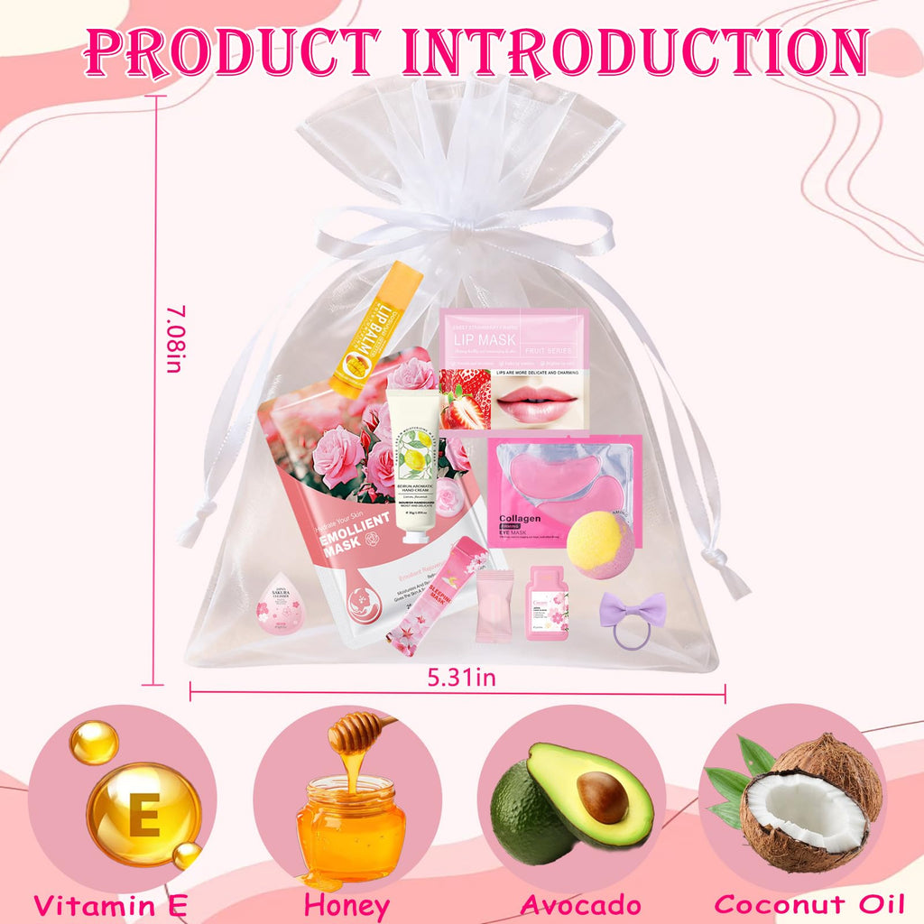 NUOMAN 144 PCS Spa Party Supplies for Women – Face Masks, Hand Cream & Bath Bombs