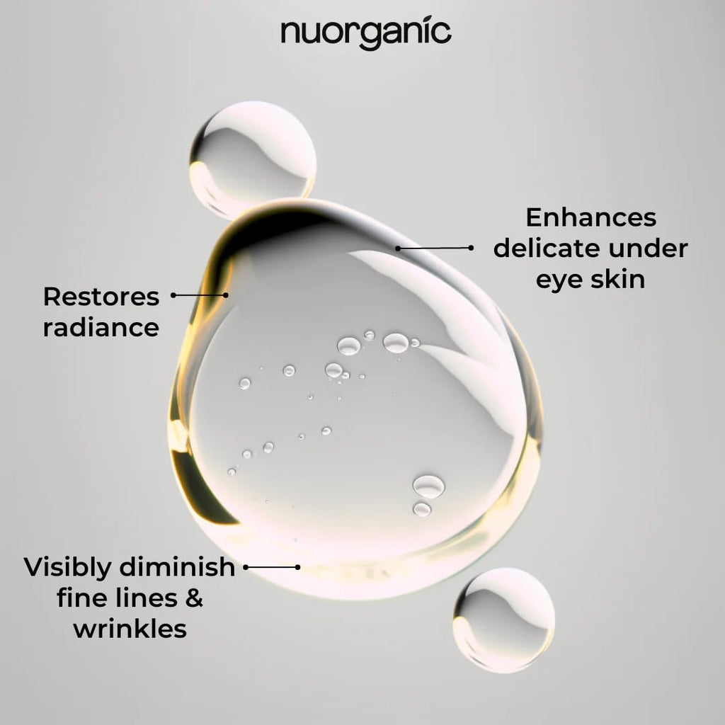 NuOrganic Perfect Eye Serum – Vegan, Patented PhytoCellular Science, Brightens Under-Eye Area