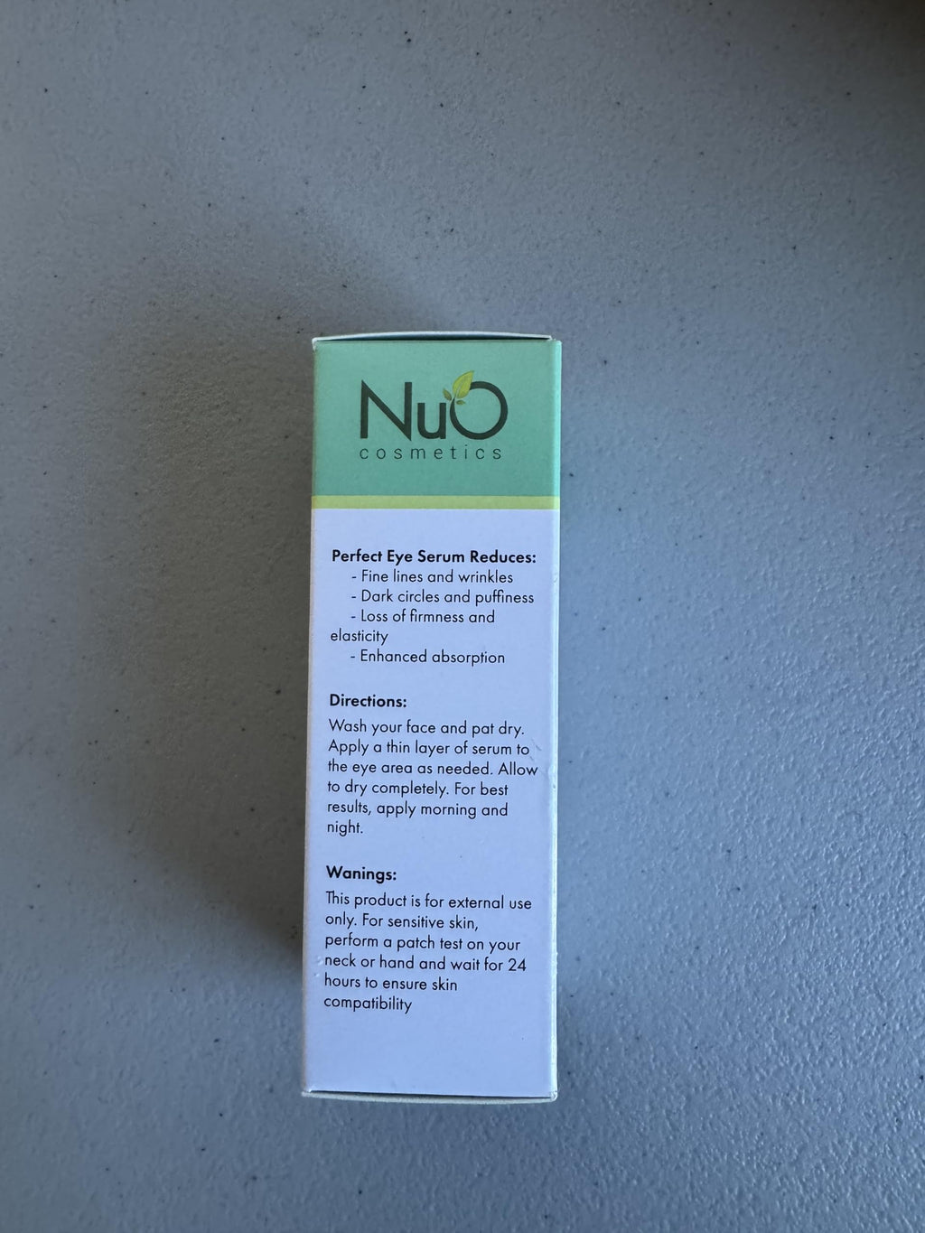 NuOrganic Perfect Eye Serum – Vegan, Patented PhytoCellular Science, Brightens Under-Eye Area