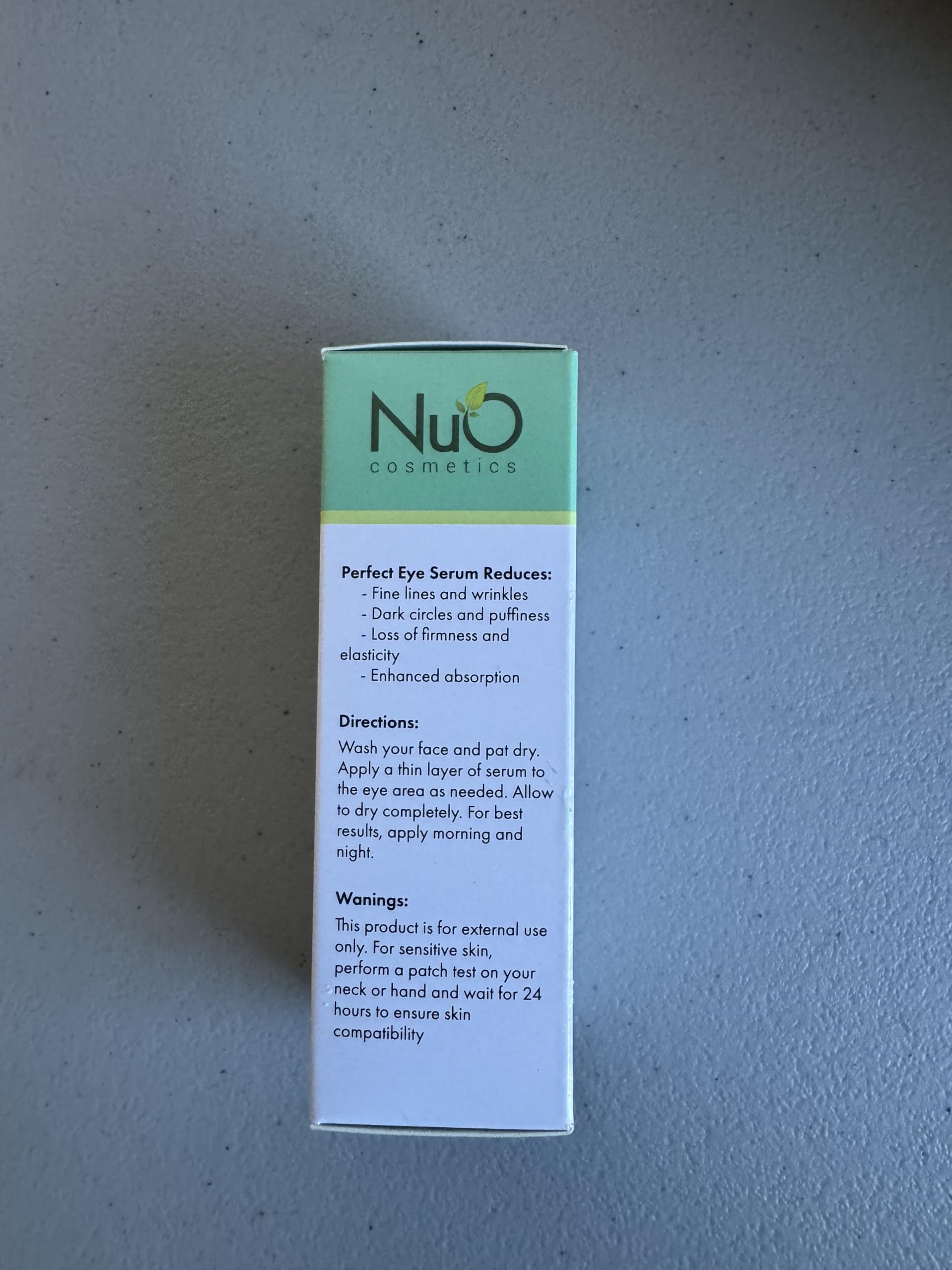 NuOrganic Perfect Eye Serum – Vegan, Patented PhytoCellular Science, Brightens Under-Eye Area