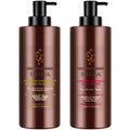 NUSPA Natural Argan Oil Sulfate-Free Shampoo & Conditioner Set for Damaged Dry Curly Hair