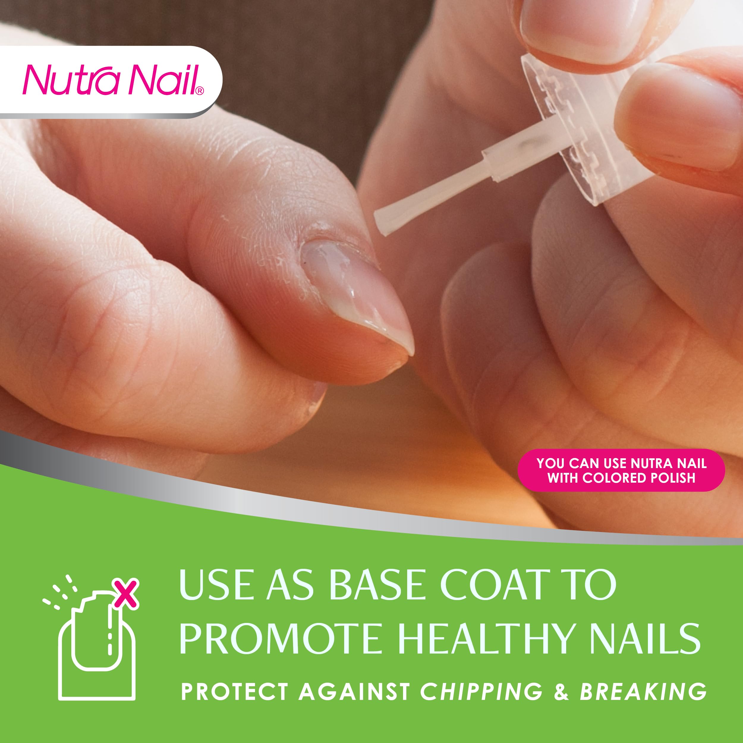 Nutra Nail 5 to 7 Day Growth Treatment - Fast Nail Strengthener Repair Serum (0.47 fl oz) Pack of 2