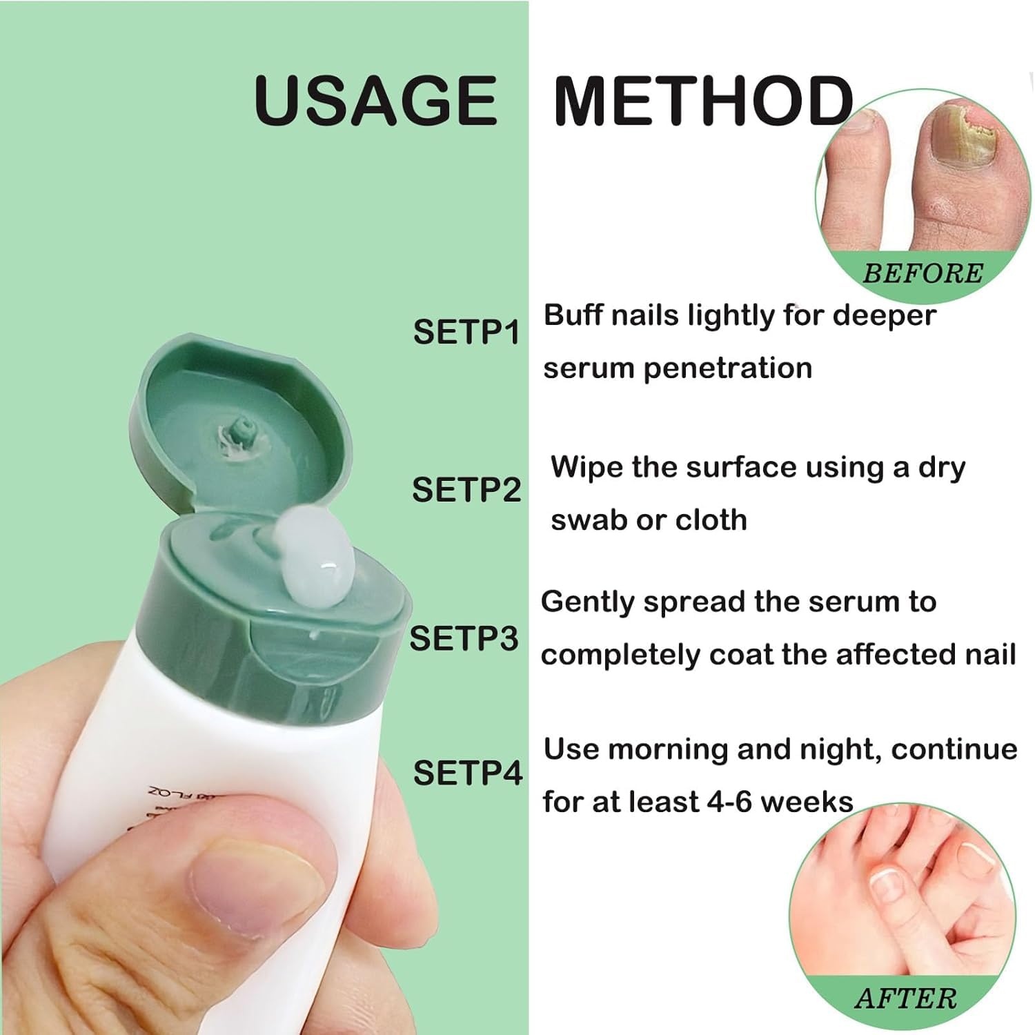 Nutraboost Natural Nail Care Gel – Strengthening Cuticle Serum for Damaged Nails, 20 ml (2-Pack)