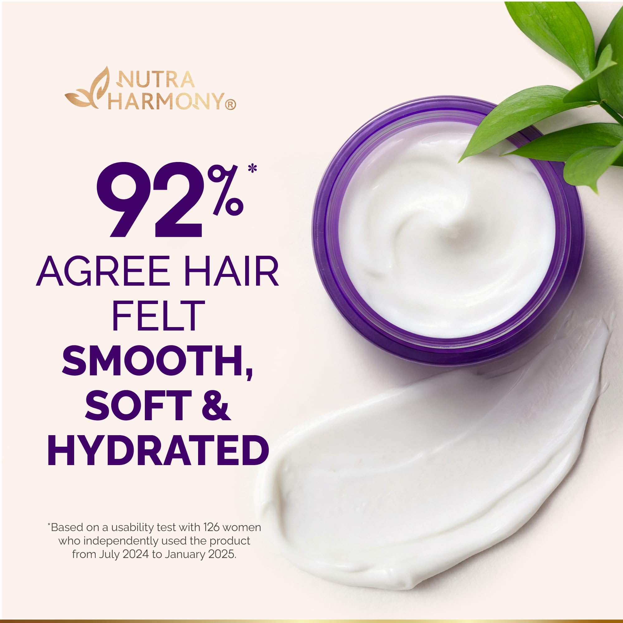 Nutraharmony Hydrating Hair Mask – Post-Relaxer Keratin-Biotin Conditioning for Damaged & Dry Color-Treated Hair