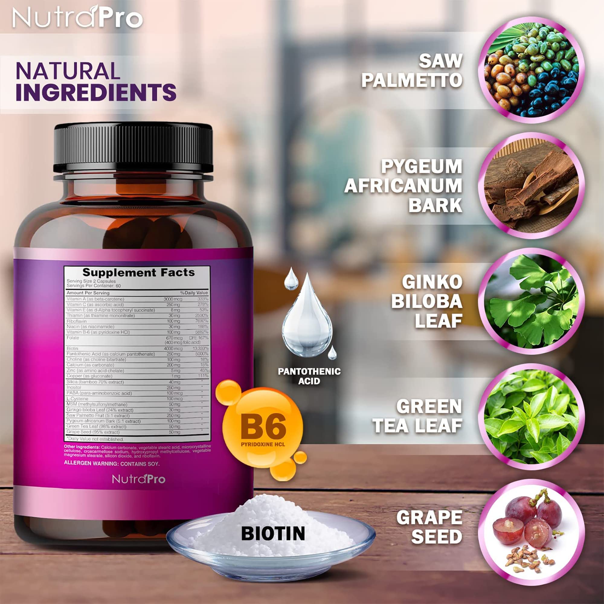 NutraPro Hair Growth Vitamins for Women – Thicker, Longer Hair Support with Biotin & Saw Palmetto
