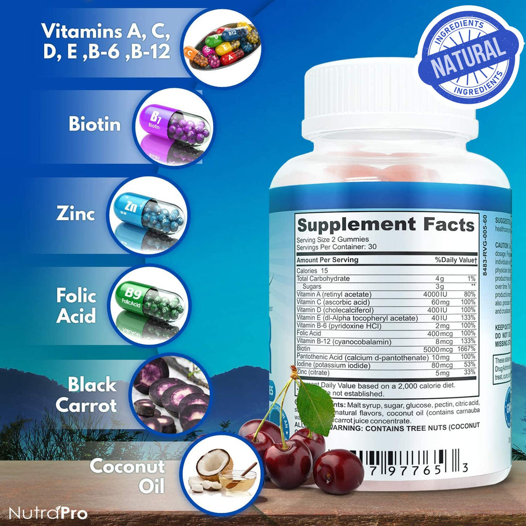 NutraPro Long Hair Gummies – Anti-Hair Loss & Growth Support