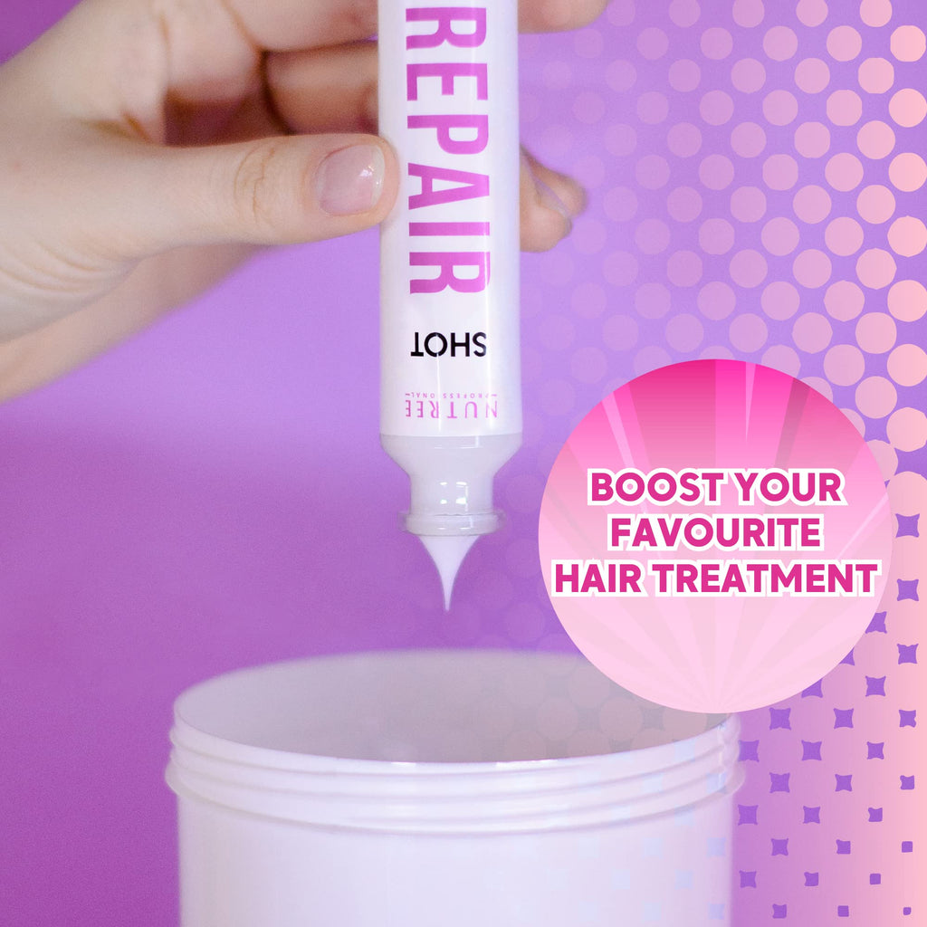 Nutree Professional Keratin Hair Treatment Repair Shot – Ultra Concentrated 1.58 oz with Keratin & Hyaluronic Acid