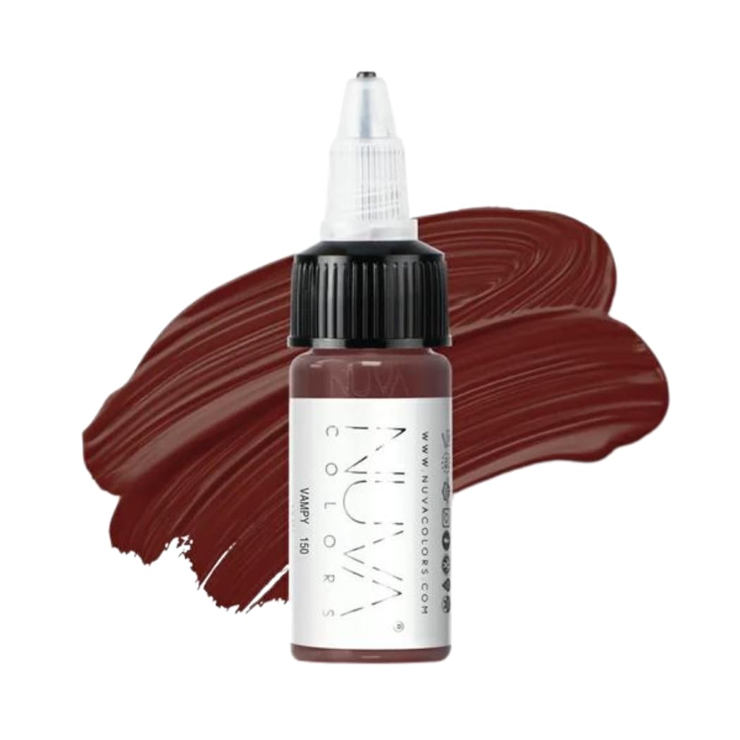 Nuva Colors PMU Lip Pigment — Customizable, Cool Undertone, Made in USA (Vampy)