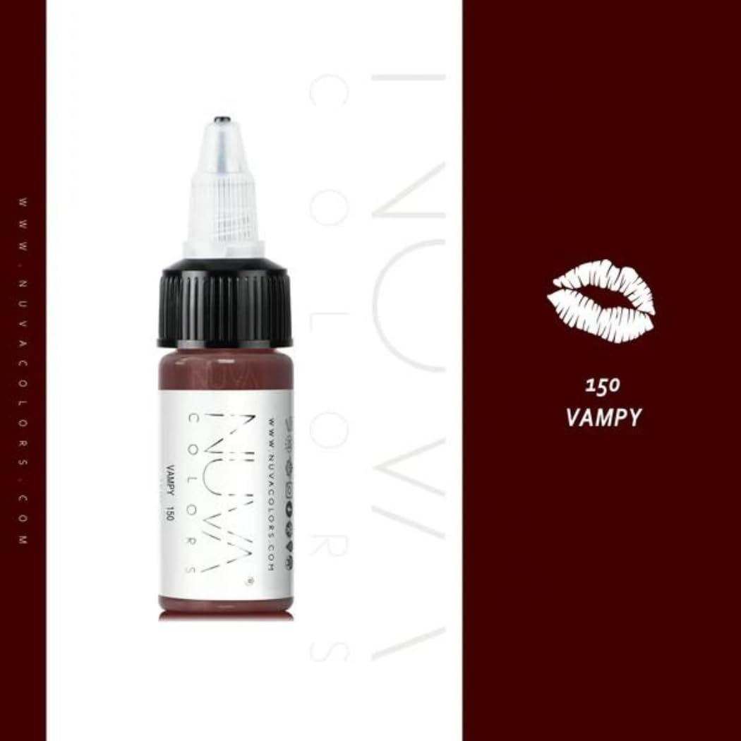 Nuva Colors PMU Lip Pigment — Customizable, Cool Undertone, Made in USA (Vampy)