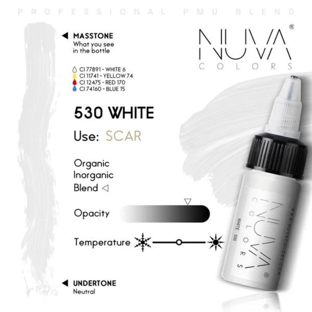 Nuva Pigments for PMU Scar Procedures – Customizable, Cool Undertone, Vegan, Made in USA