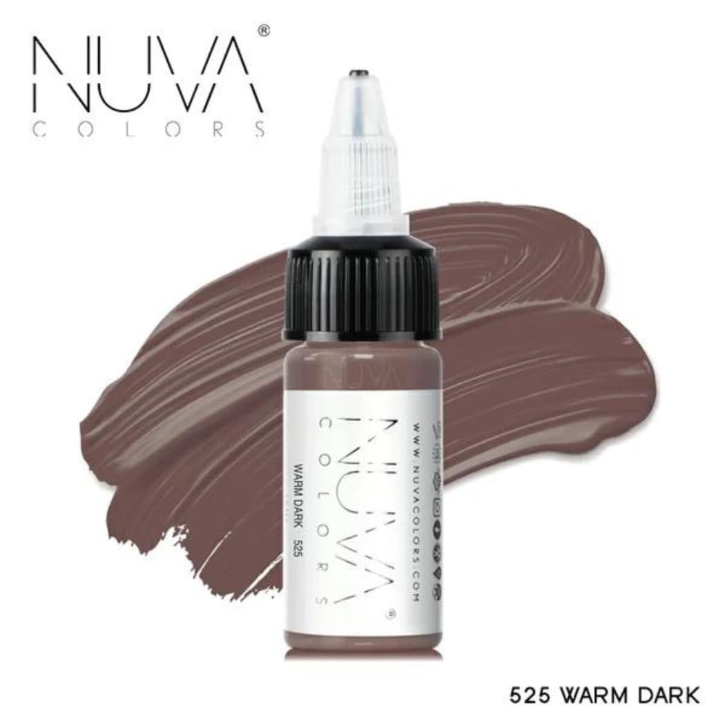 Nuva Pigments for PMU Scar Procedures — Customizable, Cool Undertone (Warm Dark)
