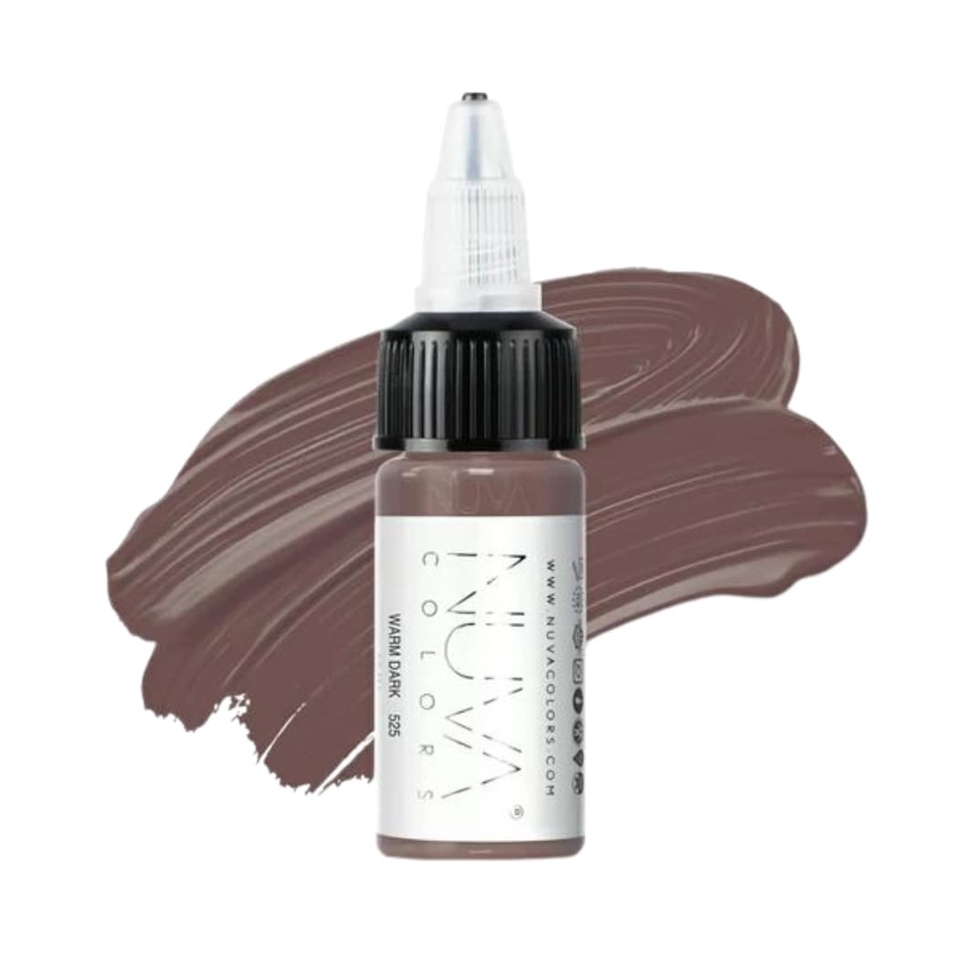 Nuva Pigments for PMU Scar Procedures — Customizable, Cool Undertone (Warm Dark)