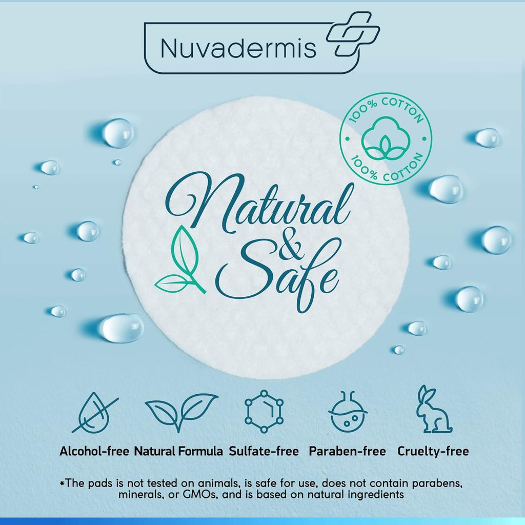 NUVADERMIS 35% Glycolic Acid Peel Pads – Exfoliate, Unclog Pores & Brighten Skin – Safe for Sensitive Skin – 2 Pack (60 Pads)