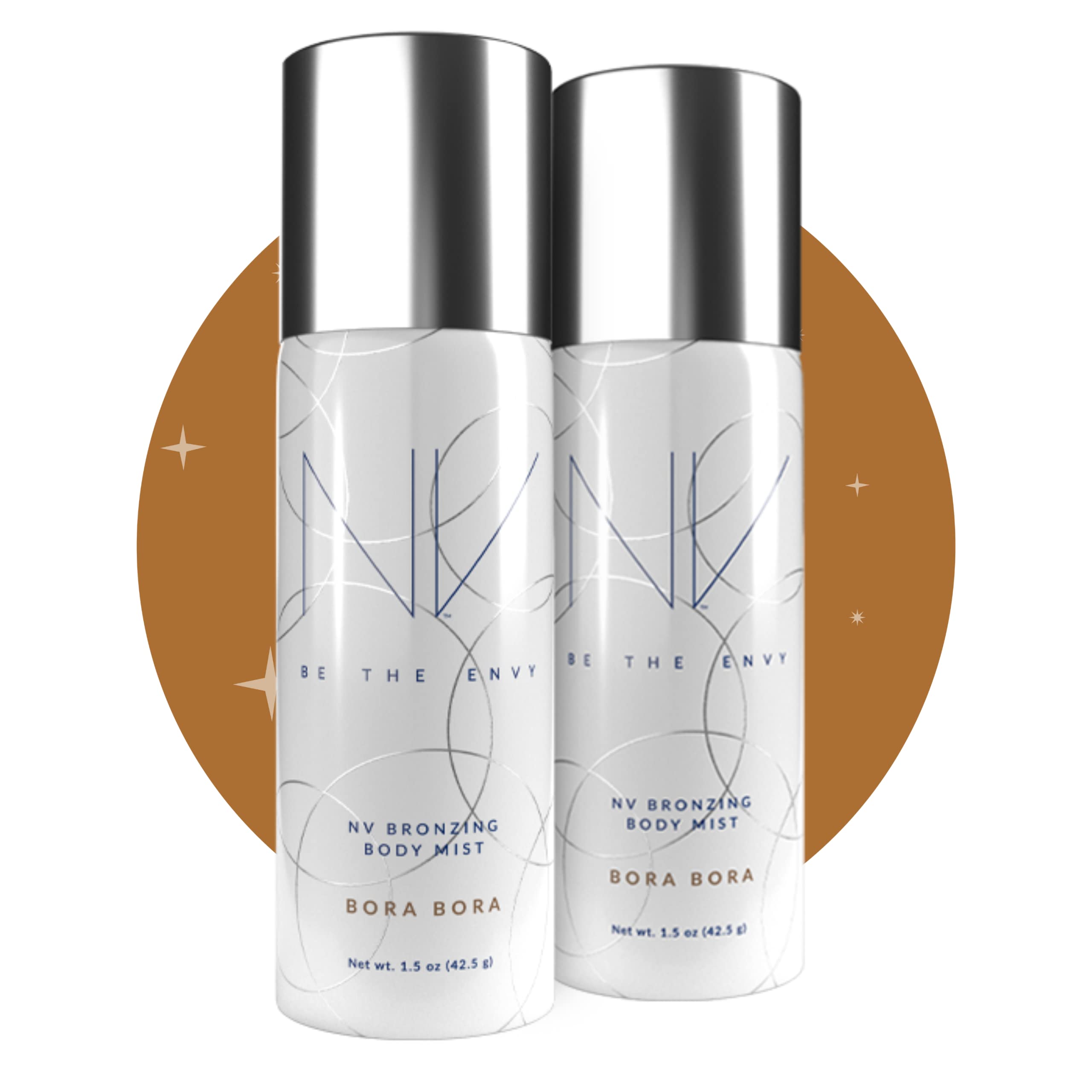 NV BE THE ENVY Be the Envy NV Bronzing Body Mist – Bora Bora | Buildable Coverage & Airbrush Finish | 2 x 1.5 oz
