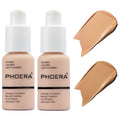 nvyue PHOERA Foundation 2-Pack: Matte Oil-Control, Waterproof Long-Wear Liquid Foundation in Buff Beige & Sand