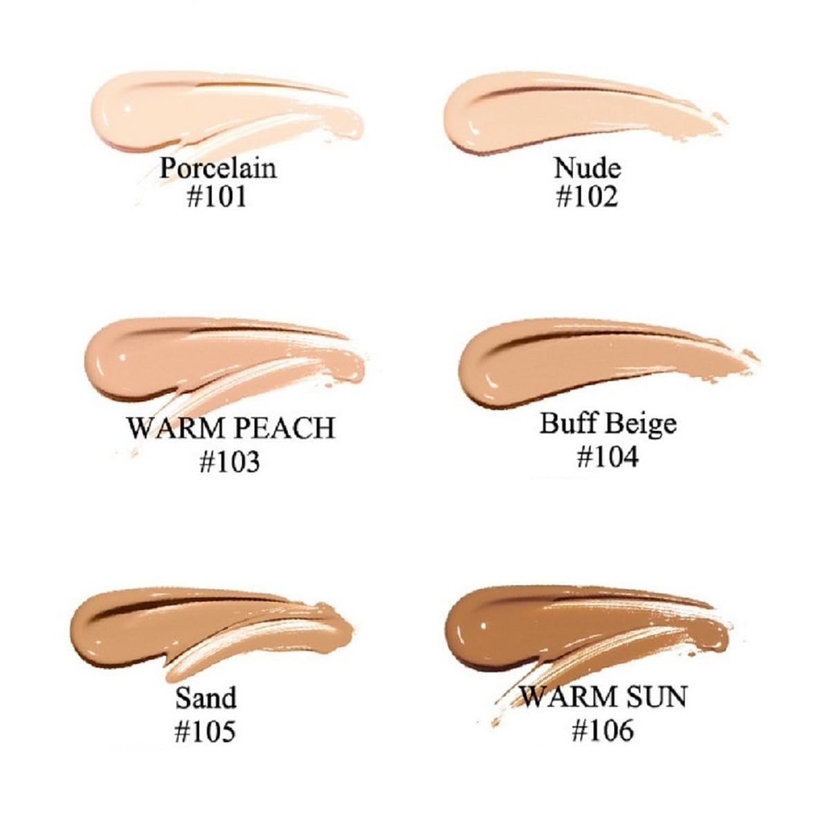 Nvyue PHOERA Foundation 105 Sand – 2 Pack Full Coverage Liquid Foundation