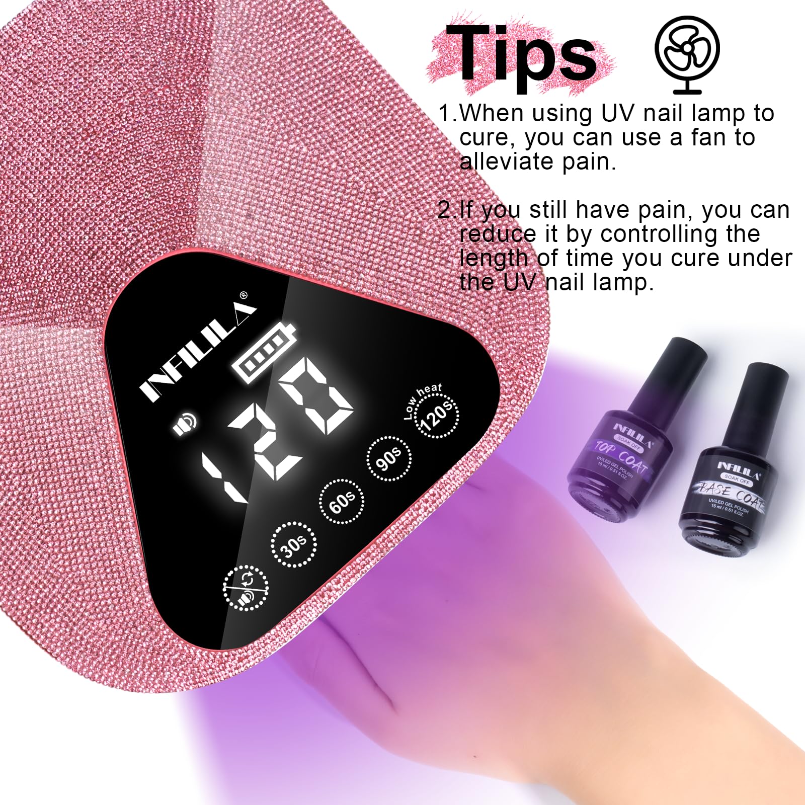 NXJ INFILILA Glitter Poly Nail Gel – Baby Blue Builder Gel (50ml) for DIY Nails