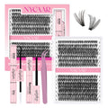 NYCAAR DIY Lash Extension Kit – 280Pcs, 30D/40D Clusters, 0.07D Curl, 9-16mm, Glue Remover