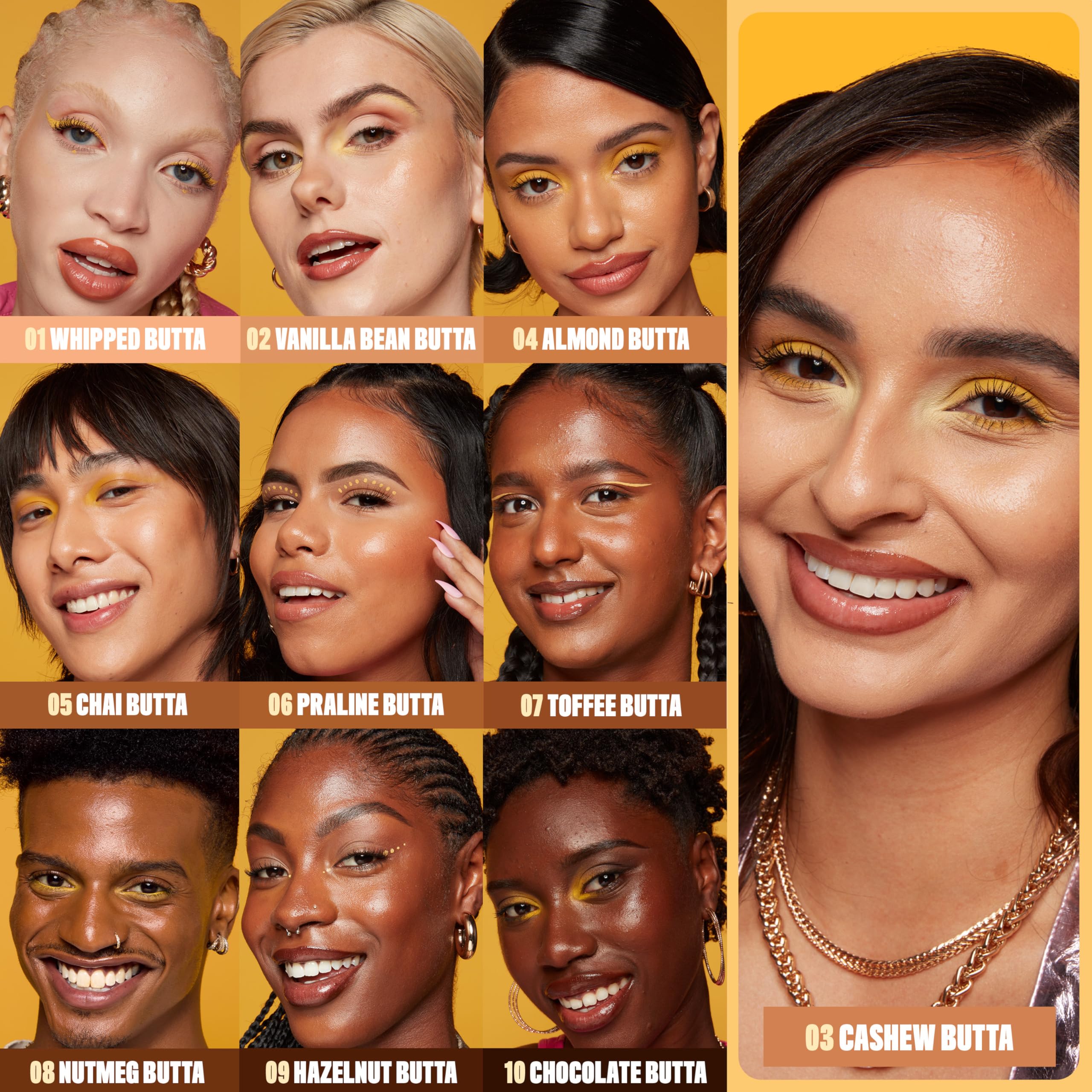 NYX PROFESSIONAL MAKEUP Buttermelt Glaze Soft Glow Skin Tint + SPF 30 – Up to 12HR Wear, Cashew Butta 03