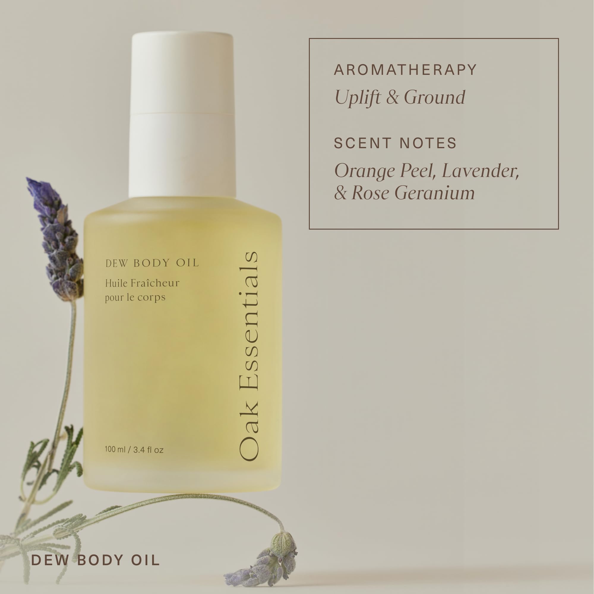 Oak Essentials Dew Body Oil | Fast-Absorbing Hydration with Borage Seed & Cedarwood