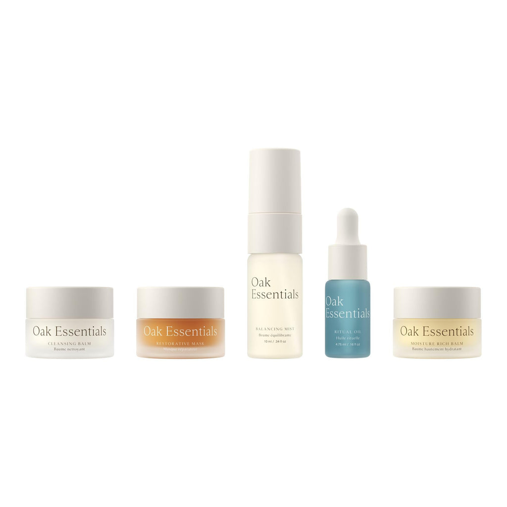 Oak Essentials Mini Routine — Clean Hydrating Travel-Size Skincare Set