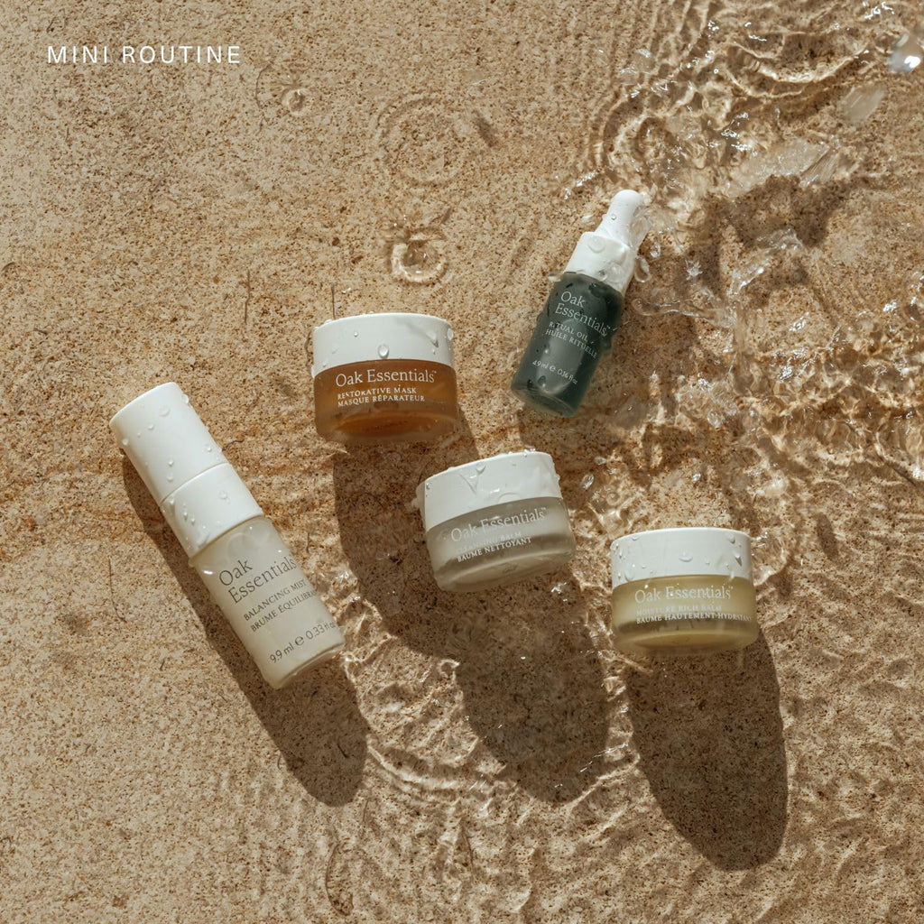 Oak Essentials Mini Routine — Clean Hydrating Travel-Size Skincare Set