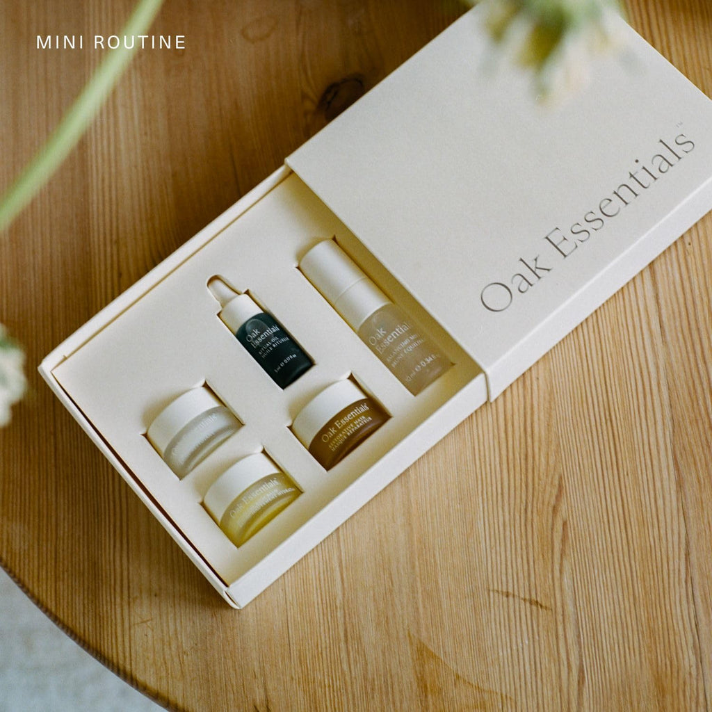 Oak Essentials Mini Routine — Clean Hydrating Travel-Size Skincare Set